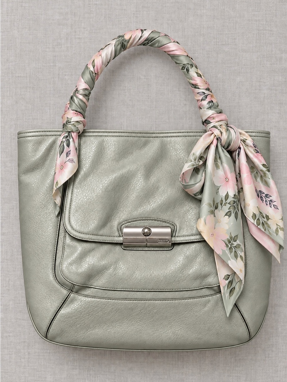 Coach Kristin Pinnacle Limited Edition Leather (North-South) Tote Ivory/Parchmen